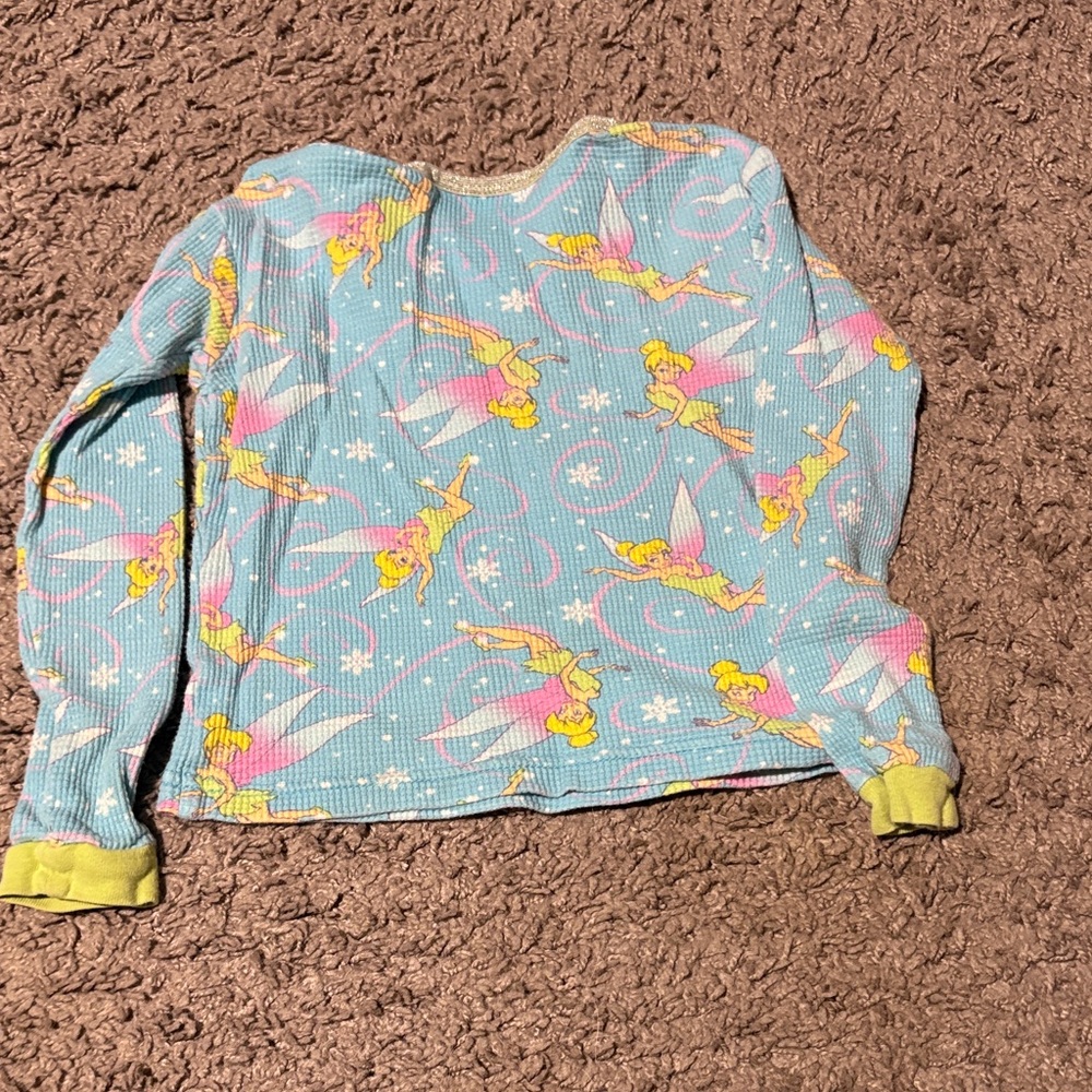 Charming Blue tinkerbell Kids Pajama set - Picture 4 of 6